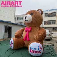 Décorations de fête, ours gonflable en peluche pour l'affichage