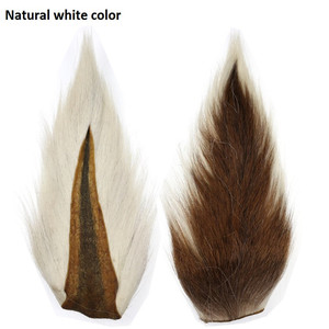 Code di Cervo Bianche Bucktail all'Ingrosso Materiale per la Costruzione di Mosche Secche <span class=keywords><strong>Accessori</strong></span> per la <span class=keywords><strong>Pesca</strong></span> a Mosca - Product Image 6