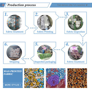 قماش أنقرة أفريقي جديد الأكثر مبيعًا وعصري ، قماش ملابس أفريقي مطبوع عليه شمع بوليستر مطبوع عليه - Product Image 5