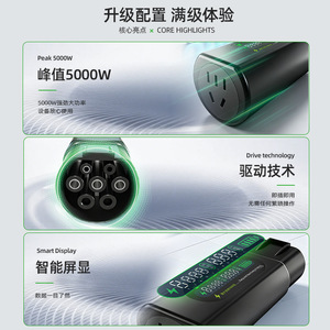 อะแดปเตอร์ชาร์จรถยนต์ไฟฟ้า Horned Ant 5000W J1772 รองรับการปล่อยกระแสไฟ AC มาตรฐาน IP68 - Product Image 3