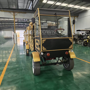 Carro Funebre Elettrico Premium a 4 Ruote Stile Vintage Retrò, <span class=keywords><strong>Auto</strong></span> Classica di Alta Qualità per Trasporto Salme, 2 Anni di Garanzia per Riti Cimiteriali - Product Image 5