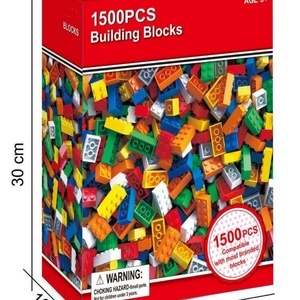 Juego de Bloques de Construcción Clásicos de Plástico, 500/1000 Piezas, Bloques de Juguete DIY, Juego de Bloques de Construcción Básicos Compatibles con las Principales Marcas - Product Image 3