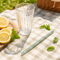 Pailles en papier compostables vertes YuMo, les préférées de toujours, pailles en papier jetables de qualité alimentaire pour l'emballage des boissons des restaurants