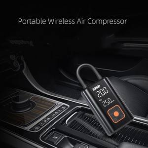 Compresor de aire para inflar <span class=keywords><strong>neumáticos</strong></span> portátil con pantalla digital6000 mAh BatteryAuto Shut Off Sui table para automóviles, motocicletas, bicicletas - Product Image 3