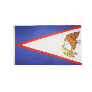 Bendera Ankara Amerika 2 'x 3' bendera Samoan Amerika 60x90 cm spanduk 2x3 kaki