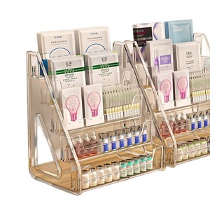 Acrylic Tiered Cosmetic Display Stand 4 Layers Desktop Skincare Organizer For Makeup Storage - Product Image 5