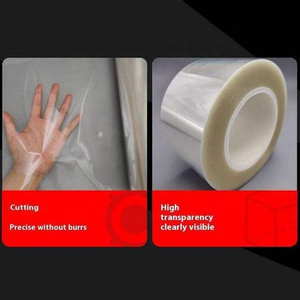 أفلام شمسية عصرية ذاتية اللصق شفافة من مادة PET مقاومة للرطوبة للنوافذ، مناسبة للمنازل والمكاتب والمباني، زخرفية وثابتة - Product Image 6