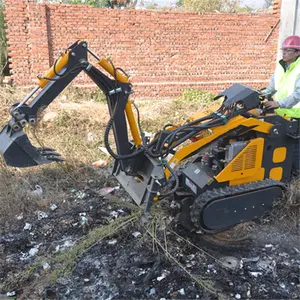 Mini pelle Skid Steer rétrocaveuse accessoires hydraulique terre tarière/pelle/marteau/disjoncteur/balayeuse/souffleuse à neige