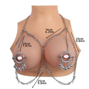 Cadenas para pezones, joyería de diamante con gargantilla, <span class=keywords><strong>Piercing</strong></span> para pezones de imitación, anillos, colgante de cristal, pezón, soga, Clip para el pecho, abrazadera para clítoris - Product Image 5