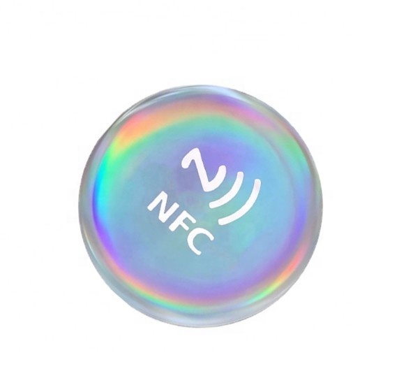 Customized Social Digital NFC Sticker Tag on the Phone Back with Free App