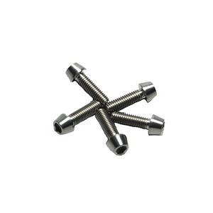 Toutes les tailles M2 M3 <span class=keywords><strong>M5</strong></span> M6 M8 <span class=keywords><strong>ISO</strong></span> <span class=keywords><strong>4762</strong></span>/DIN 912 Titane Gr1 Gr2 Vis à tête cylindrique à six pans creux Boulons hexagonaux - Product Image 1