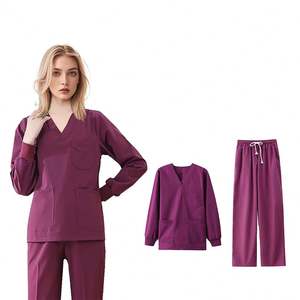 Plus Size Scrubs Uniformes Conjuntos Enfermera 2025 Scrubs Uniformes Algodón Scrubs Uniformes Conjuntos - Product Image 1