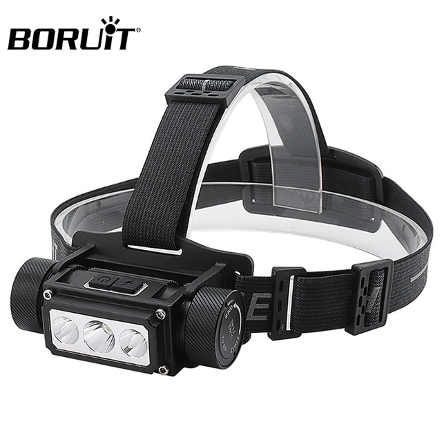 Wholesale 650 Lumens Headlamp 4000mAh Battery Type C Rechargeable Head Torch 8 Working Modes 200 Meter Light Distance Headlight