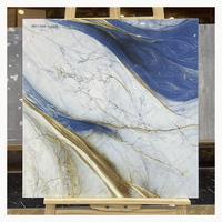 Carrelage en céramique aspect marbre naturel de luxe pour décoration intérieure, aspect pierre naturelle, pour sols modernes, 600x600mm