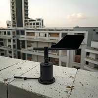 Sertifikat CE 9-30v Input 0-5v 4-20mA RS485 Modbus Wind Vane Outdoor pengukuran Anemometer indikator Sensor arah angin