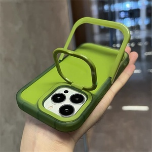 Funda para <span class=keywords><strong>teléfono</strong></span> Iphone 15 Pro Max, soporte Invisible <span class=keywords><strong>de</strong></span> doble cabezal, soporte <span class=keywords><strong>de</strong></span> lente transparente, 14 Pro 11 12 13, carcasa protectora a prueba <span class=keywords><strong>de</strong></span> golpes - Product Image 2