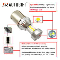 OEM Canbus 7440 7443 P21W ampoule LED BA15S P21/5W 1157 BAY15D 10Watt clignotant DRL 12V 24V ambre rouge Super lumineux 3030 SMD