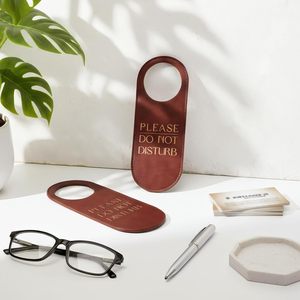 Potchen 1 Paket Gantungan Pintu Dua Sisi Tanda Jangan Diganggu untuk Kenop Pintu Hotel, Kantor, Rumah, Ruang Rapat, Pelat Pintu - Product Image 4
