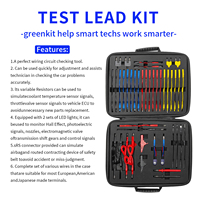 Kit de cordons de test multifonctions Résistance LED Lumière de service Sonde de multimètre Pince crocodile Sonde d'oscilloscope Borne de faisceau de câbles