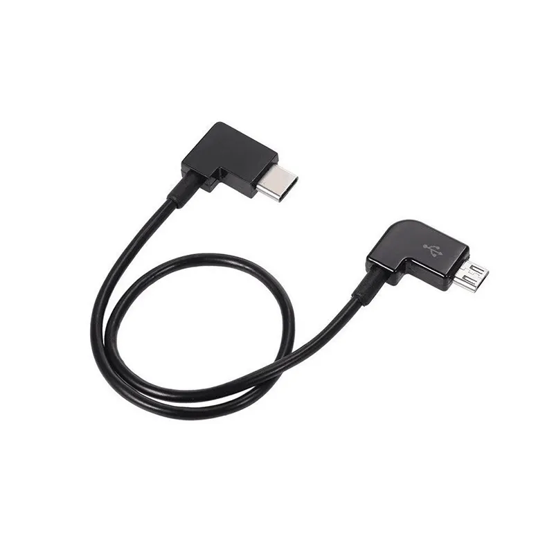 Right Angle Micro USB Type C Cable OTG Mobile Phone Connected to Drone Remote Control Data Cable