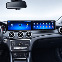 Layar Ganda 12,8 inci Untuk Mercedes Benz Kelas A GLA CLA Multimedia Android Radio Mobil Auto GPS Navigasi Head Unit Monitor Upgrade