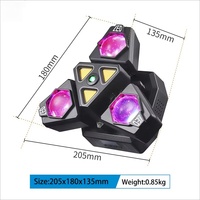 Projecteur LED 3-en-1 à effet Beam 50W, Lumière de Scène Mobile DJ, Stroboscope LED, Projecteur Laser pour Soirées Disco, Clubs, Bars, KTV