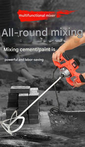 2800W électrique 6 vitesses réglable ciment mortier mastic poudre mélangeur alimentaire agitateur à main avec volant à moteur central - Product Image 3