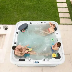 New Arrival Smart Whirlpool For 5 People Balboa System Massage Spa Outdoor Pool Spa Thermostatic Hot Spring Massage Bathtubs