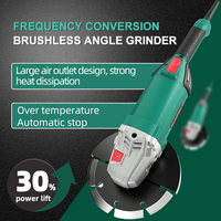 Meuleuse d'angle sans balais industrielle 230 mm 2600 W Outil électrique pour le meulage et la découpe efficaces de la pierre, du béton et du métal
