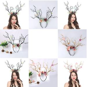 Diadema <span class=keywords><strong>de</strong></span> Flores <span class=keywords><strong>de</strong></span> <span class=keywords><strong>Cuento</strong></span> <span class=keywords><strong>de</strong></span> Hadas Navideña para Mujeres y Niñas, Diadema Retro con Ramas <span class=keywords><strong>de</strong></span> Árbol, Orejas <span class=keywords><strong>de</strong></span> Ciervo, Astas, Corona para el Cabello, Accesorios para Fiestas y Festivales - Product Image 5