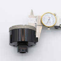 Naili Tools Foret diamanté à queue M14, diamètre de queue 6 mm, longueur de travail 35 mm, longueur totale 60 mm, pour perçage de zinc