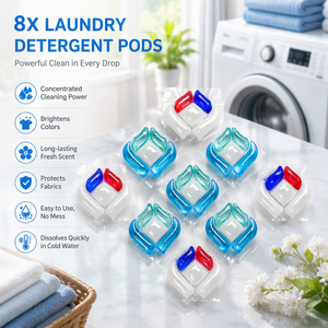 น้ำยาซักผ้าชนิดเข้มข้นแบบเม็ดสำหรับซักผ้าในครัวเรือน - Product Image 1