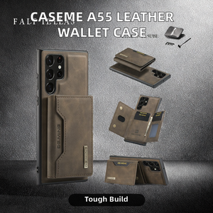 เคสโทรศัพท์หนังมีกระเป๋าเงินอเนกประสงค์สำหรับ caseme A55ย้อนยุคแบบฝาพับสำหรับ Samsung S24 S24Ultra S23และฝาปิด S23FE - Product Image 2