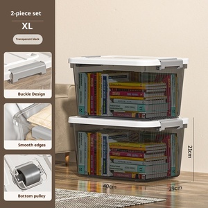 Hiện Đại Công Suất Lớn Trong Suốt PP Nhựa Bánh Nhôm Hộp Lưu Trữ Thiết Kế Bền Vững Cho Nhà Ký Túc Xá Quần Áo Đồ Chơi - Product Image 6