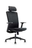 Chaise de bureau ergonomique réglable à dossier haut, confortable et pivotante, pour jeux sur ordinateur