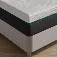 Matelas double en mousse à mémoire de forme Matelas respirant Matelas mi-ferme avec tissu doux résistant au feu