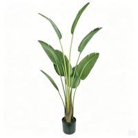 Arbre artificiel Ravenala Madagascariensis en vrac, hauteur personnalisée, pour décoration intérieure et extérieure, usage commercial, en pot