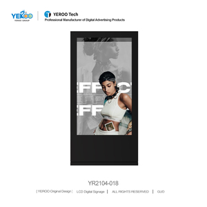 Haute qualité 75 pouces LCD Digital Signage et affiche l'écran de kiosque debout au sol <span class=keywords><strong>extérieur</strong></span> Angle de <span class=keywords><strong>vue</strong></span> de 178 ° - Product Image 2