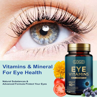 Capsules de Lutéine Vitamines Oculaires Vision Avancée Complexe Myrtille Plus Ginkgo Eyebright Gélules Molles Zeaxanthine Lutéine