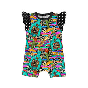 Combinaison sans manches à volants pour filles, barboteuse décontractée pour bébés et tout-petits - Product Image 3