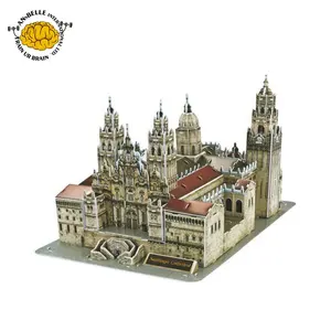 Quebra-cabeça de espuma 3d educação brinquedos, santa catedral (espanha)