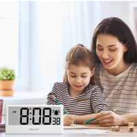 Horloges de bureau et de table électroniques multifonctions en ABS Horloges murales intelligentes avec alarme et calendrier
