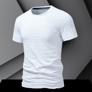 Nuova t-shirt a manica corta ad asciugatura rapida per il Fitness <span class=keywords><strong>abbigliamento</strong></span> sportivo top <span class=keywords><strong>stile</strong></span> <span class=keywords><strong>uomo</strong></span> manica corta - Product Image 3