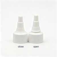Bouchon distributeur à visser en plastique de 24 mm pour bouteilles, avec bec verseur pour huile capillaire, type OEM/ODM, 24/410