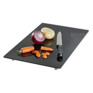 <span class=keywords><strong>Verre</strong></span> trempé noir de haute qualité 5 mm-10 mm pour assiettes de buffet de cuisine et de salle à manger - Product Image 4