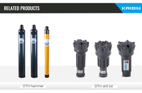 Pièces de rechange pour foreuse DTH, marteau de forage DTH, outil de forage en acier au carbone forgé, haute pression d'air KD45A