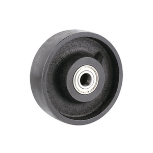 高负载能力高达1000千克铸铁轮钢旋转重型支架8 ”脚轮制造商 - Product Image 5