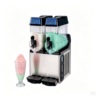 Mesin Minuman Beku Margarita 12L*2 Double Bowl, Pembuat Slushy Komersial, Kompresor Embraco, Harga Pabrik