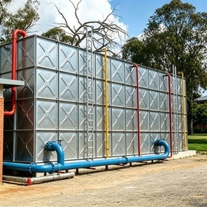 Réservoir d'eau d'usine en <span class=keywords><strong>acier</strong></span> <span class=keywords><strong>galvanisé</strong></span> pour la lutte contre les incendies et le stockage d'eau - Product Image 4
