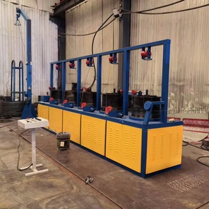 Linea retta automatica ad alta velocità a basso tenore di carbonio tipo puleggia a secco filo di metallo disegno macchina prezzo - Product Image 1